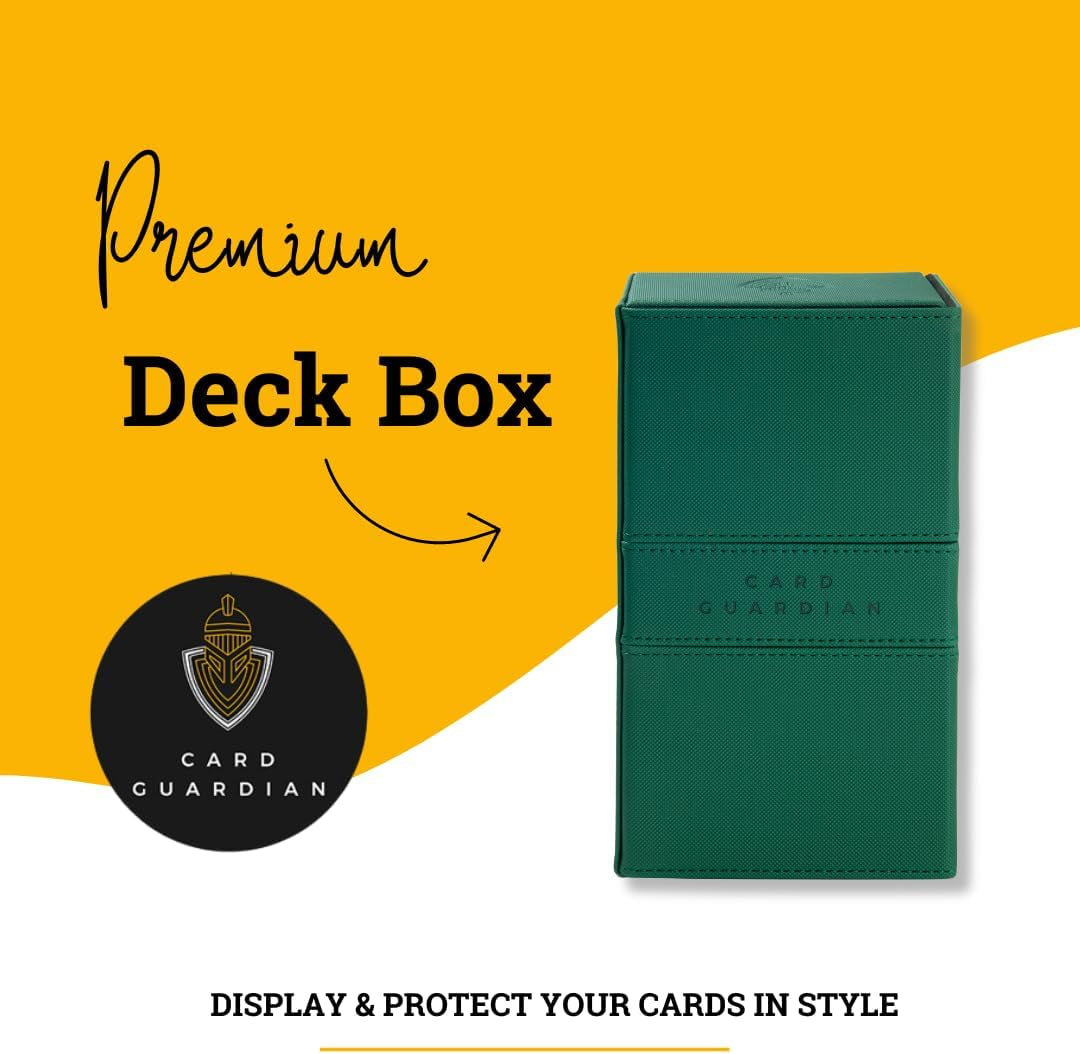 - Premium Double Deck Box (Green) for 200+ Cards Trading Card Games TCG Perfect for Magic the Gathering (MTG), Commander Deck, Yugioh Deck Box, Sports Card Storage Boxes