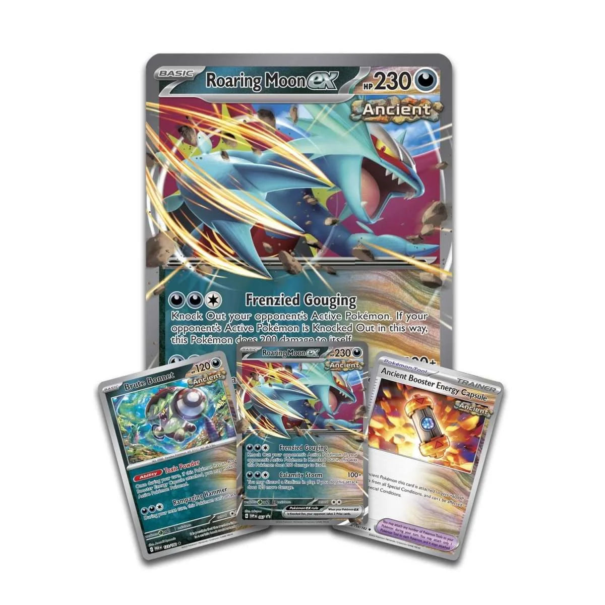 Trading Card Game Roaring Moon Ex Box (4 Booster Packs & More)