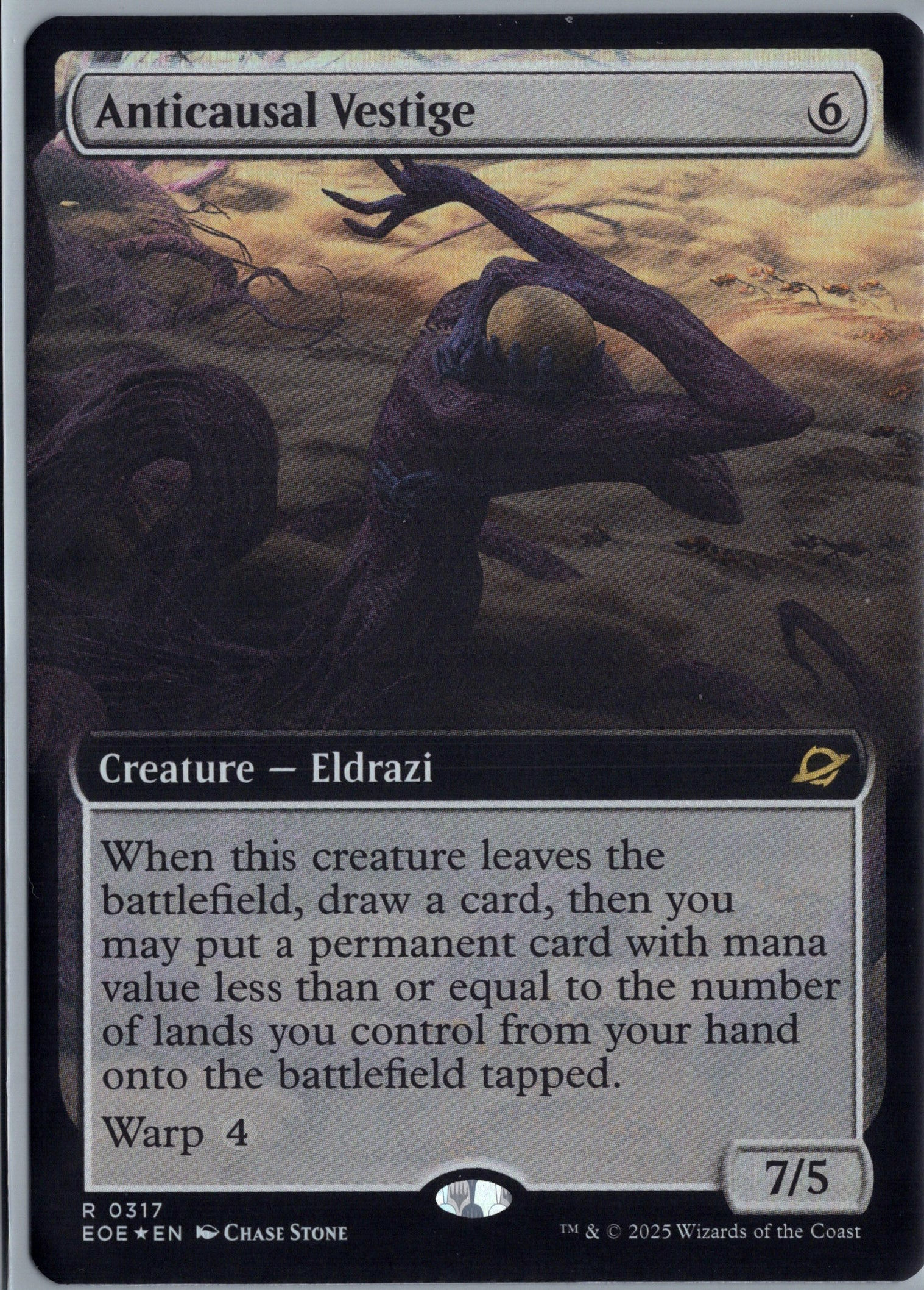 Anticausal Vestige (Extended Art) Edge of Eternities #317 FOIL