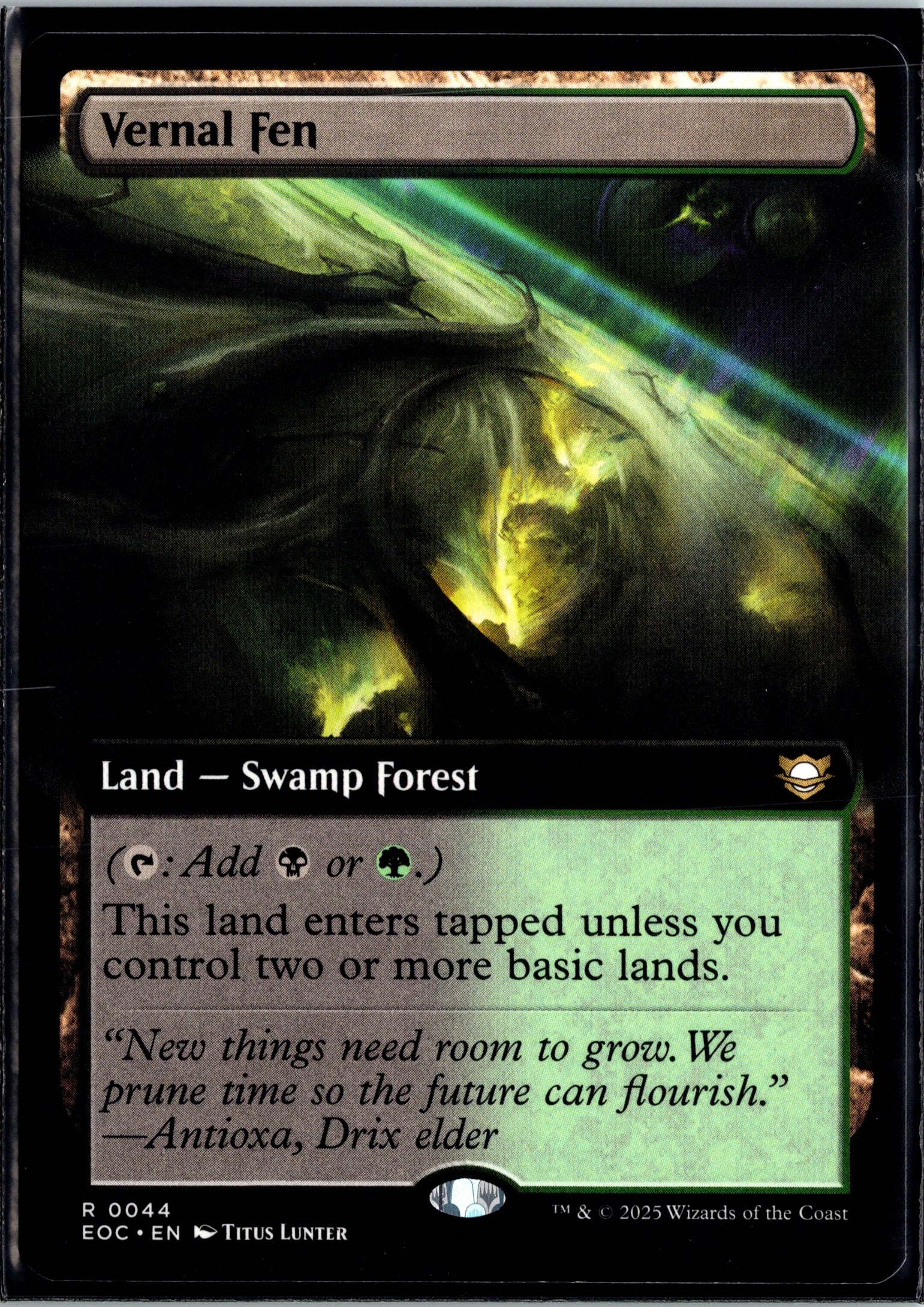 Vernal Fen (Extended Art) Commander: Edge of Eternities #44