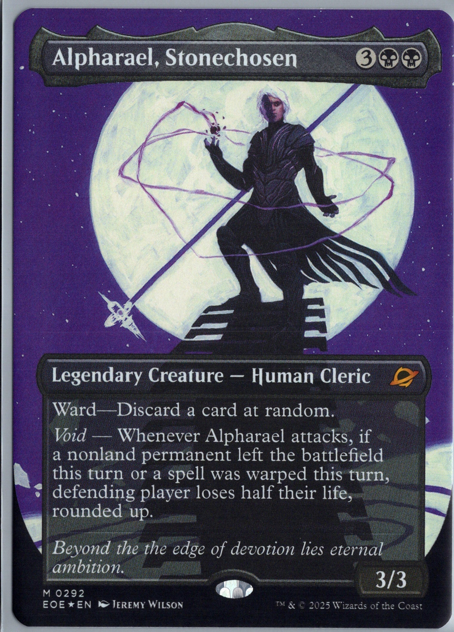 Alpharael, Stonechosen (Borderless) Edge of Eternities #292 FOIL