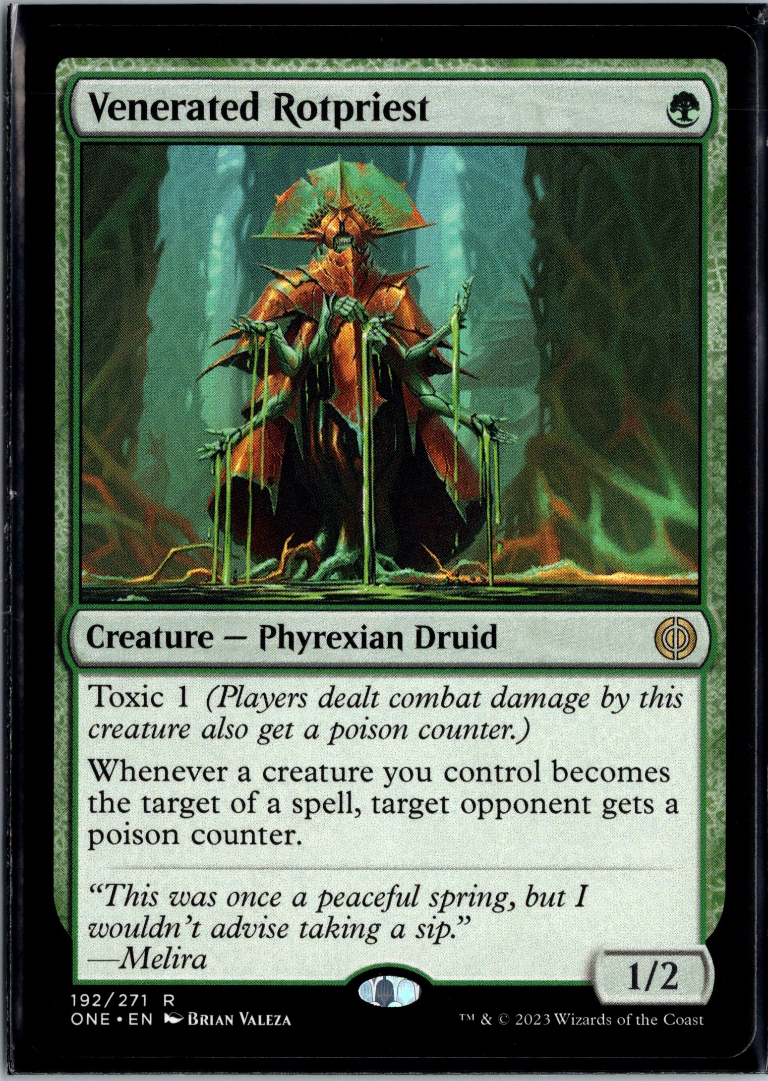 Venerated Rotpriest Phyrexia: All Will Be One #192
