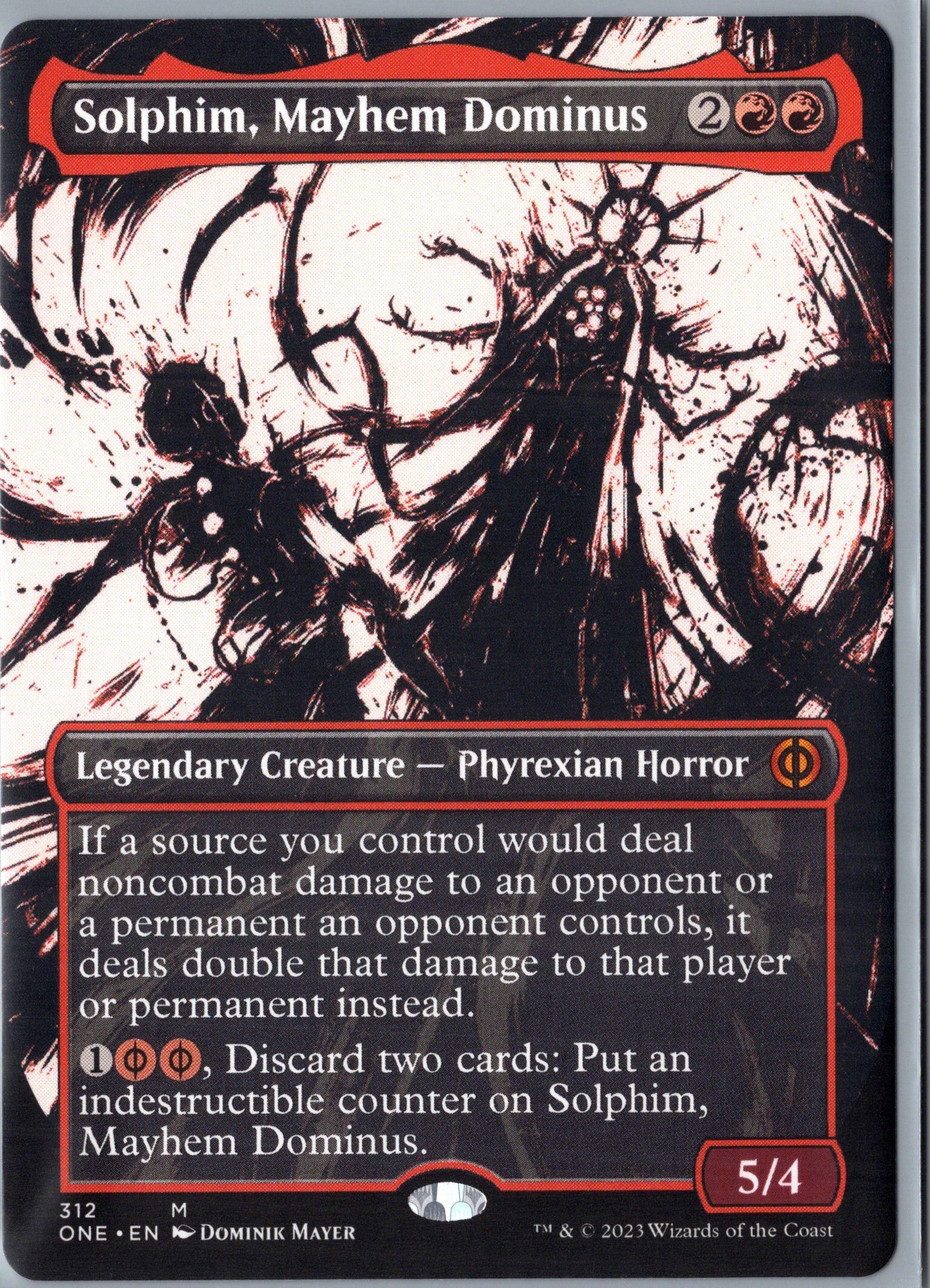 Solphim, Mayhem Dominus (Showcase) Phyrexia: All Will Be One #312