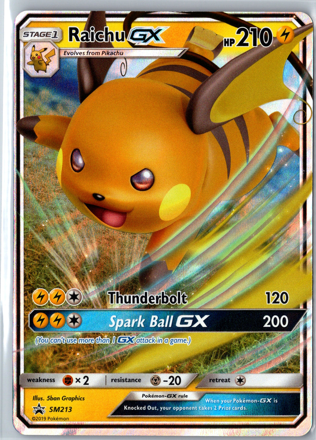 Raichu GX SM Promos #SM213