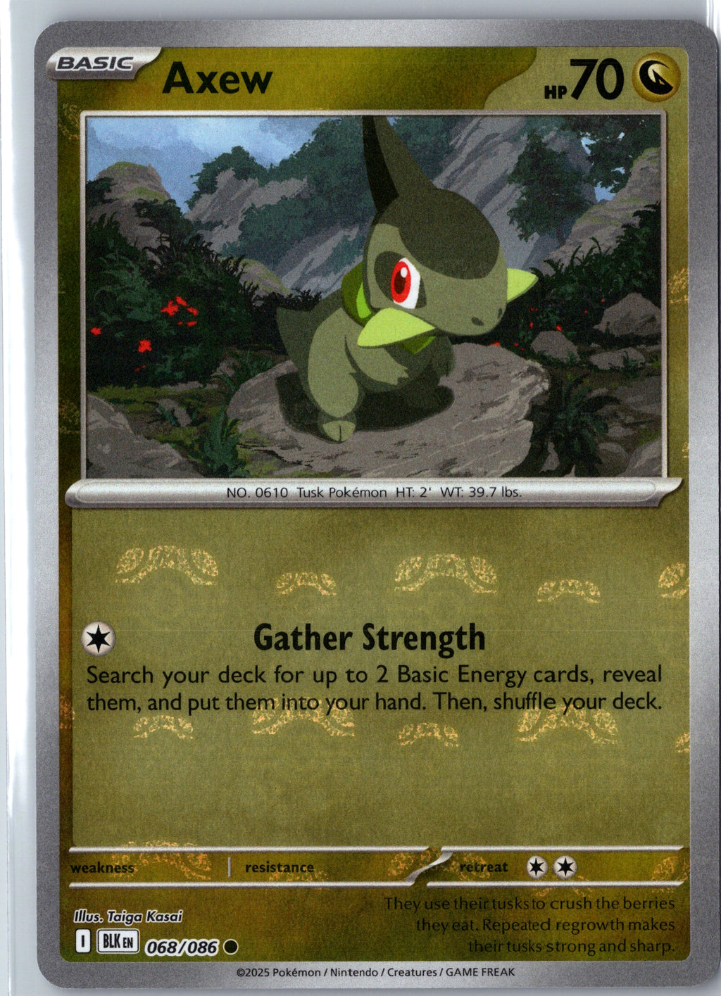 Axew SV: Black Bolt #068/086 MASTER BALL