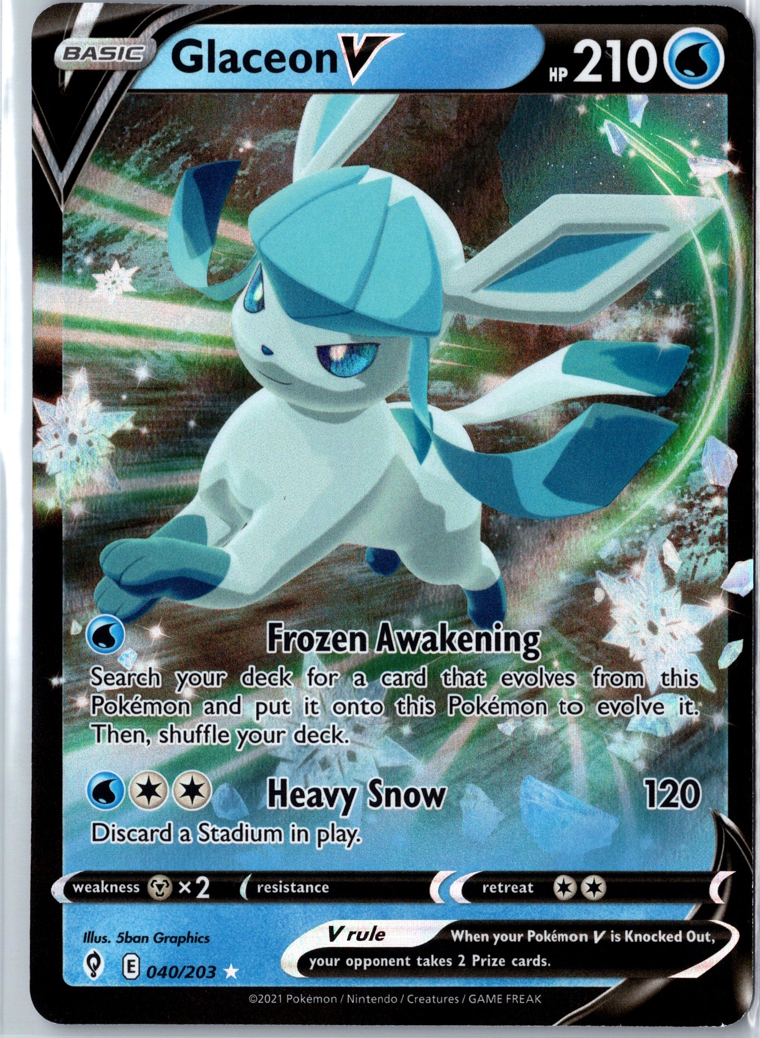 Glaceon V Miscellaneous Cards & Products #040/203