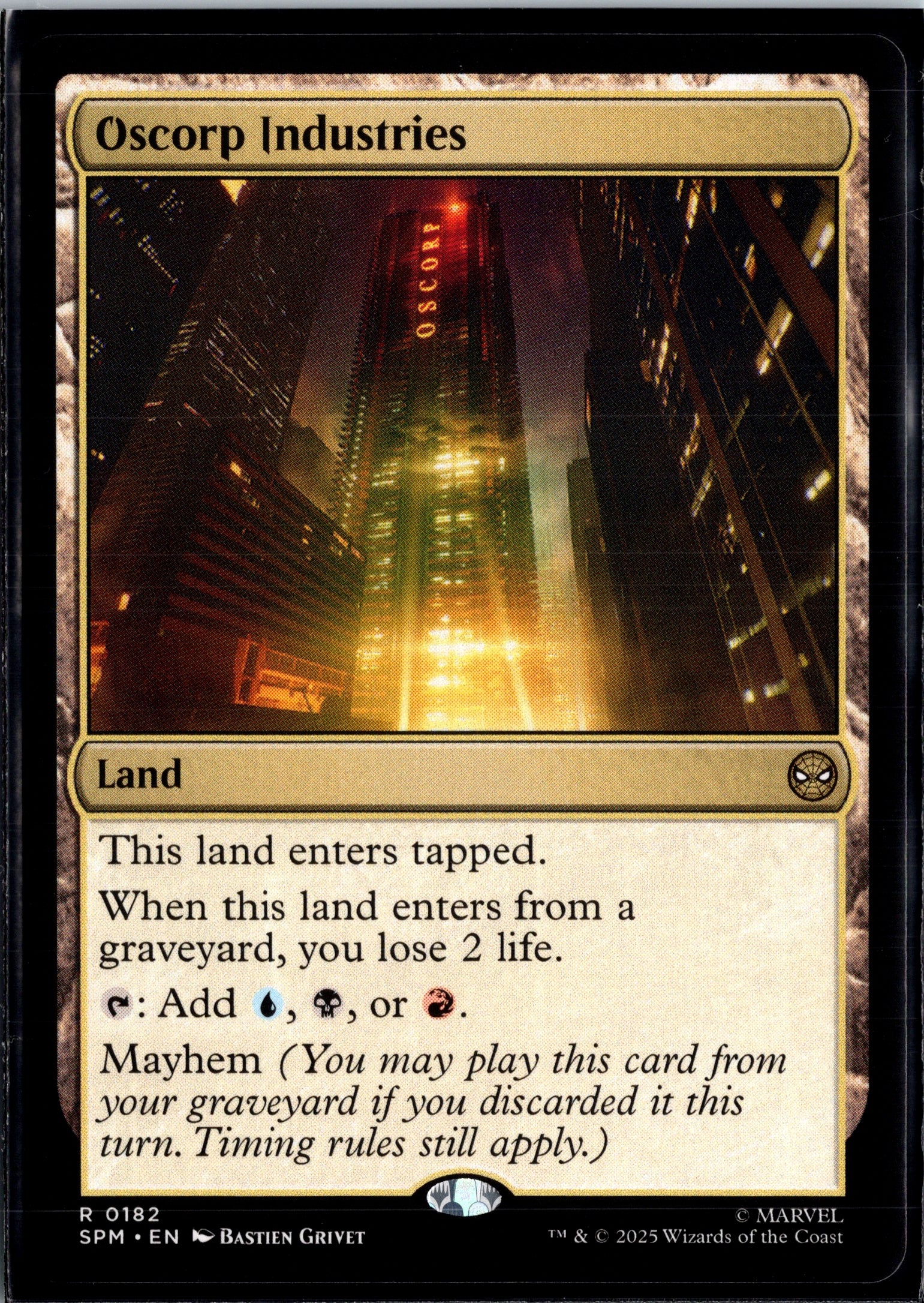 Oscorp Industries Marvel's Spider-Man (SPM) #