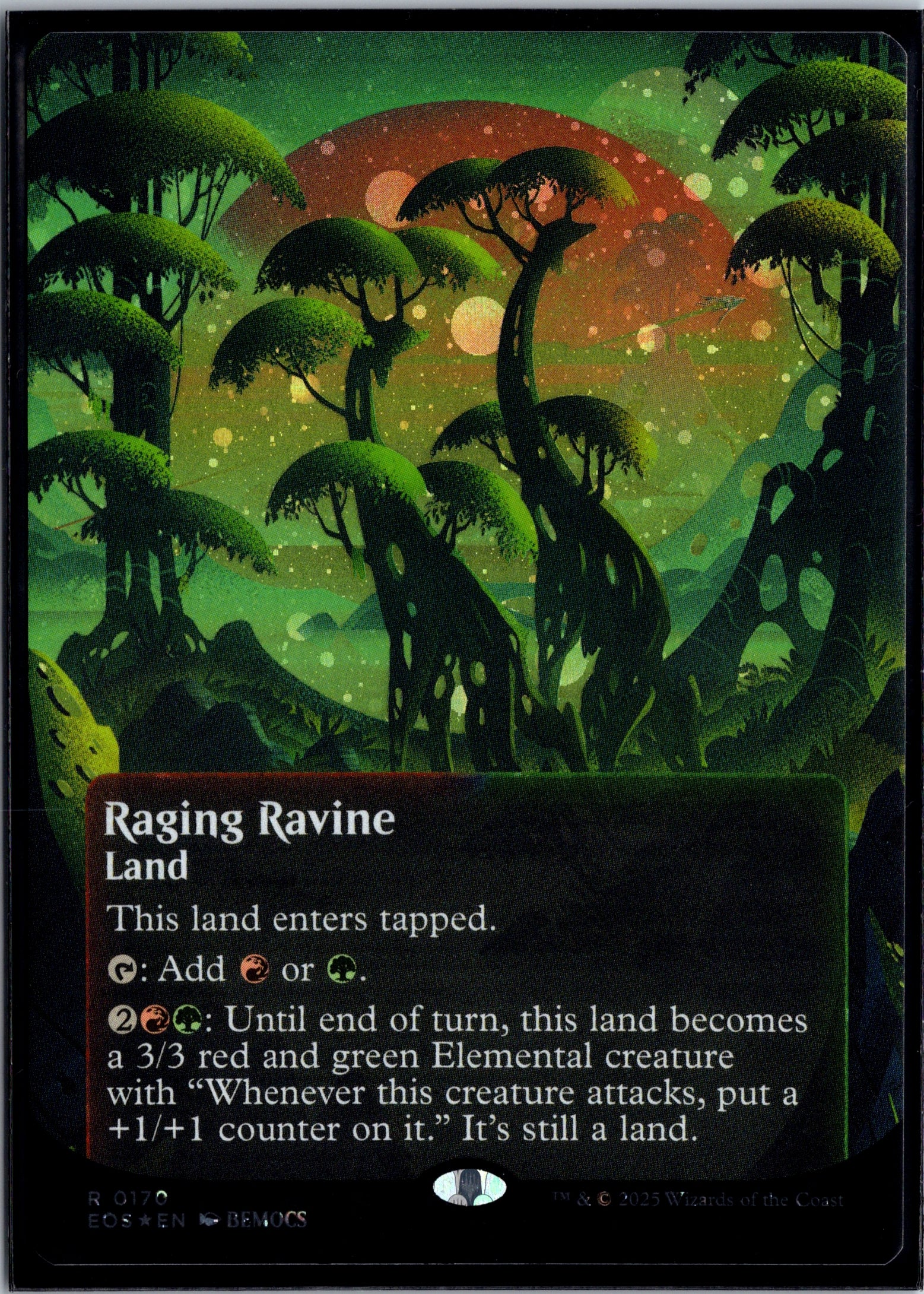 Raging Ravine (Borderless) (Galaxy Foil) Edge of Eternities: Stellar Sights #170