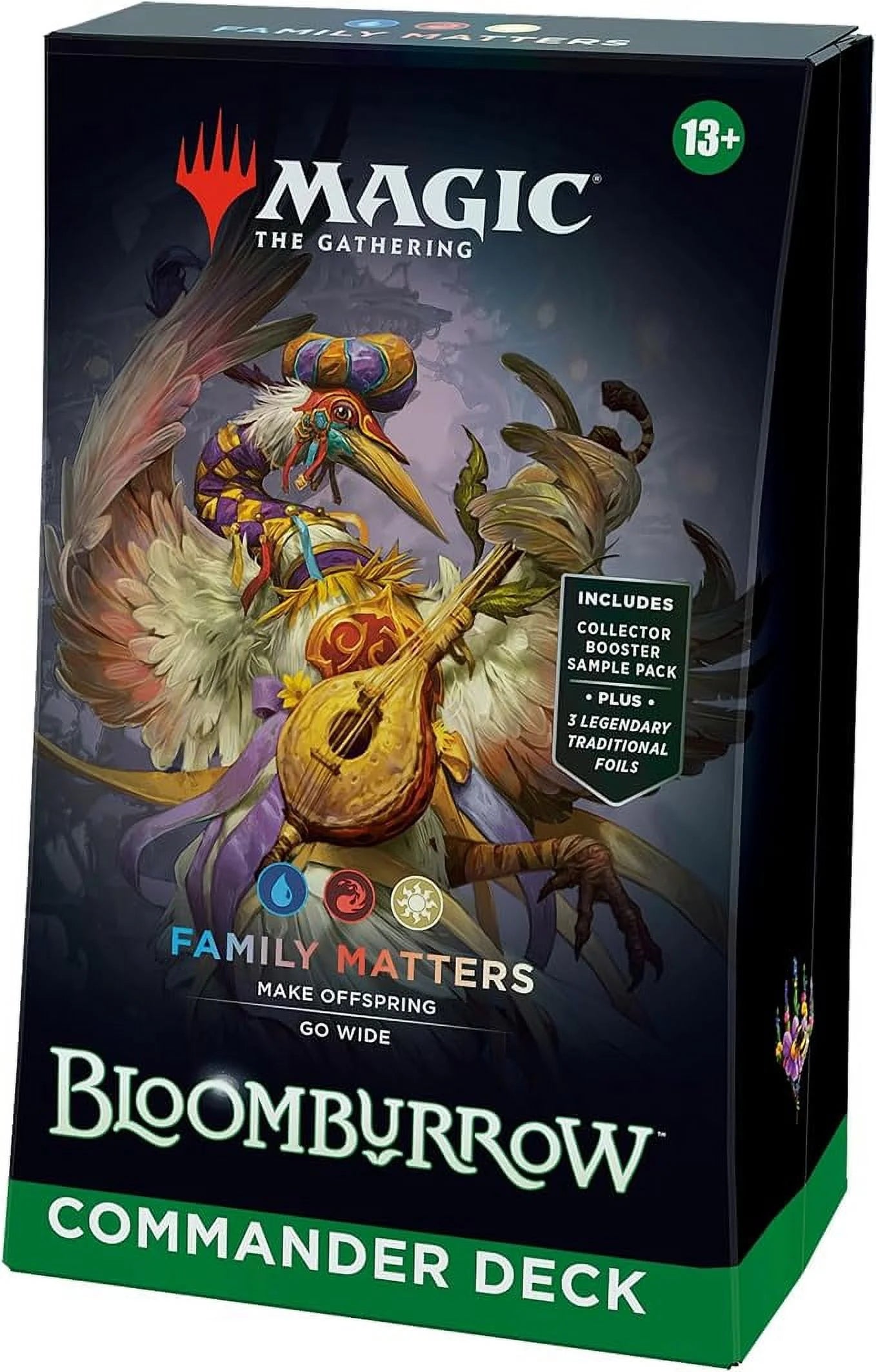 Bloomburrow Commander Deck - Family Matters (100-Card Deck, 2-Card Collector Booster Sample Pack + Accessories)