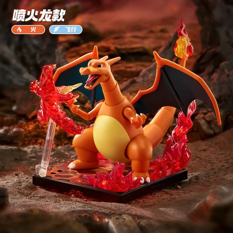 Blokees Pokemon Building Block Set Pikachu Eevee Charmander Charizard Greninja Meowscarada Ceruledge Cartoon Characters Toy