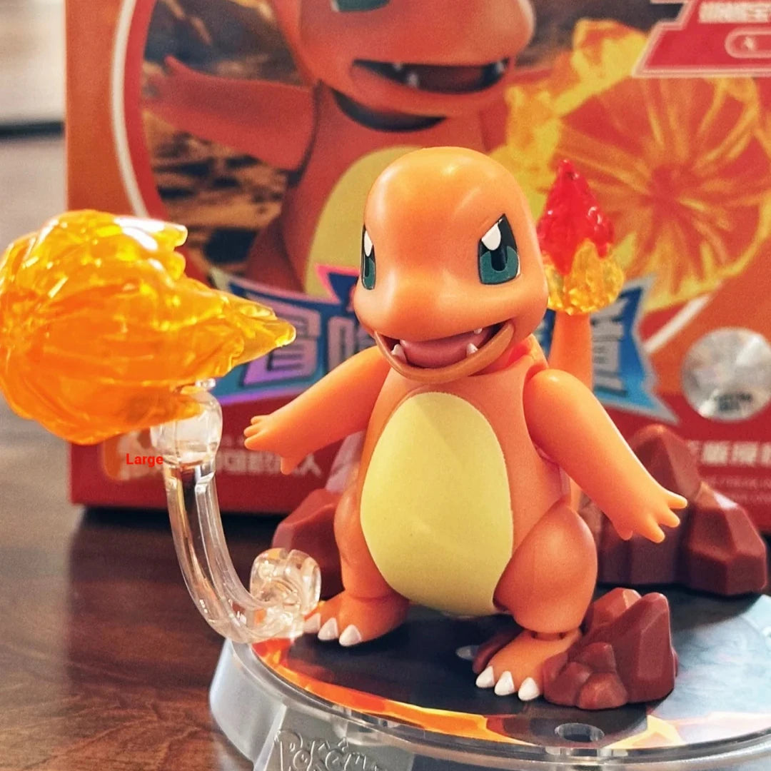 Blokees Pokemon Building Block Set Pikachu Eevee Charmander Charizard Greninja Meowscarada Ceruledge Cartoon Characters Toy