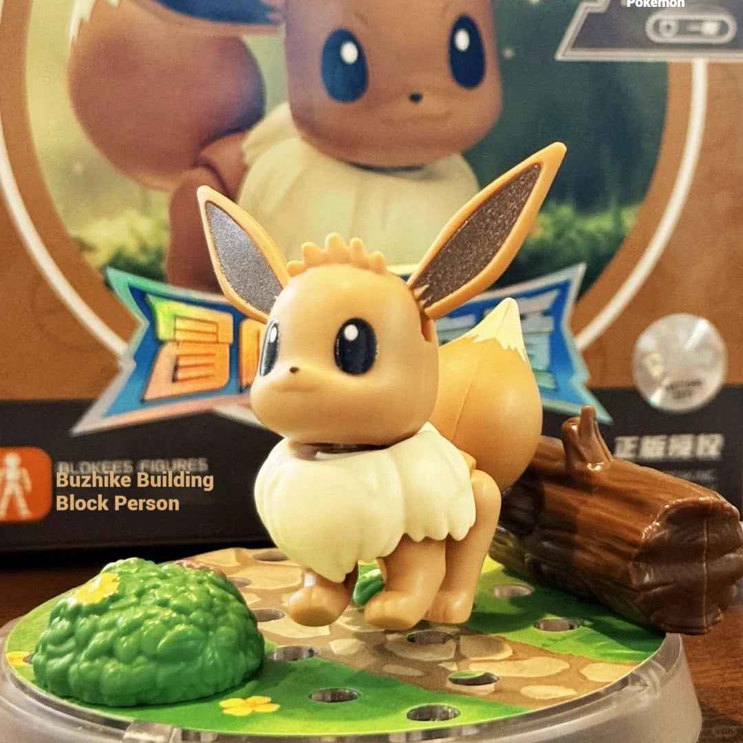Blokees Pokemon Building Block Set Pikachu Eevee Charmander Charizard Greninja Meowscarada Ceruledge Cartoon Characters Toy