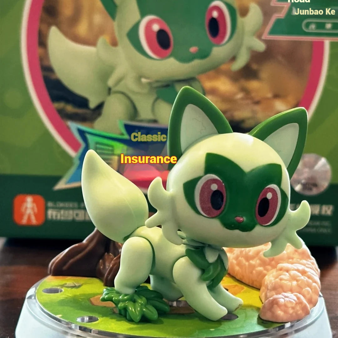 Blokees Pokemon Building Block Set Pikachu Eevee Charmander Charizard Greninja Meowscarada Ceruledge Cartoon Characters Toy