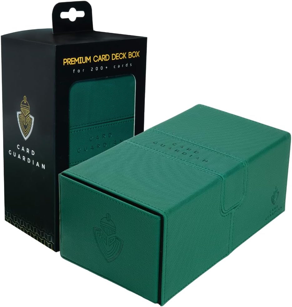 - Premium Double Deck Box (Green) for 200+ Cards Trading Card Games TCG Perfect for Magic the Gathering (MTG), Commander Deck, Yugioh Deck Box, Sports Card Storage Boxes