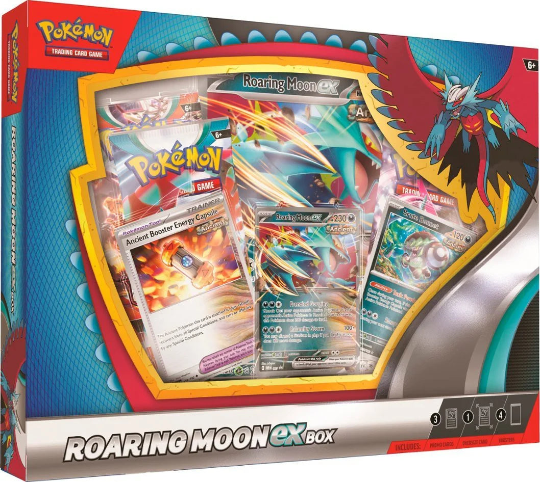 Trading Card Game Roaring Moon Ex Box (4 Booster Packs & More)