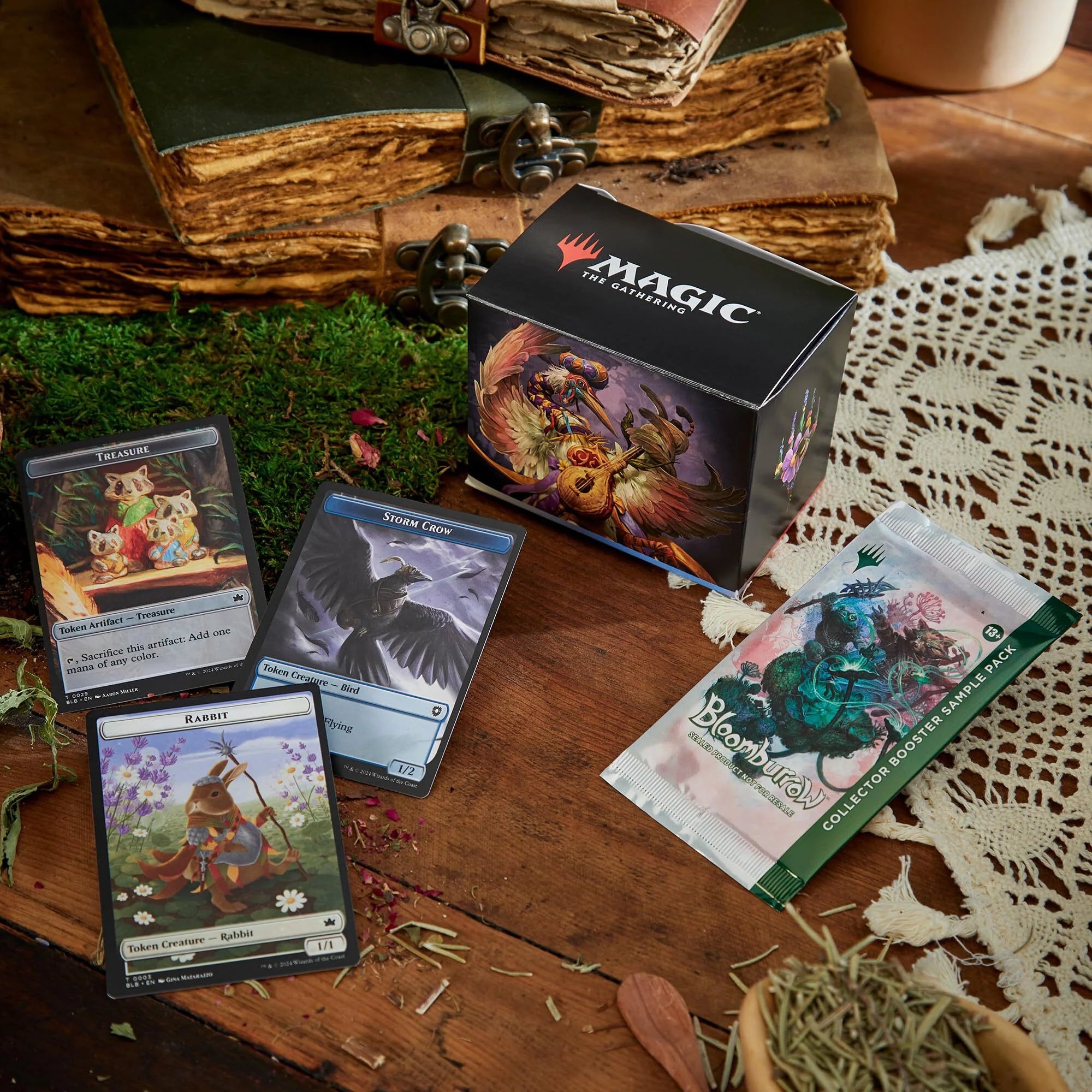Bloomburrow Commander Deck - Family Matters (100-Card Deck, 2-Card Collector Booster Sample Pack + Accessories)